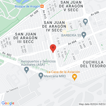 Peluquería shanti map