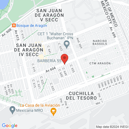 BARBERÍA 55 map