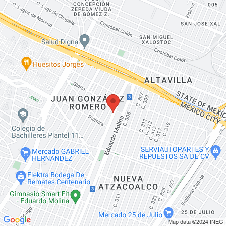 VETERINARIA "TEKUANI map