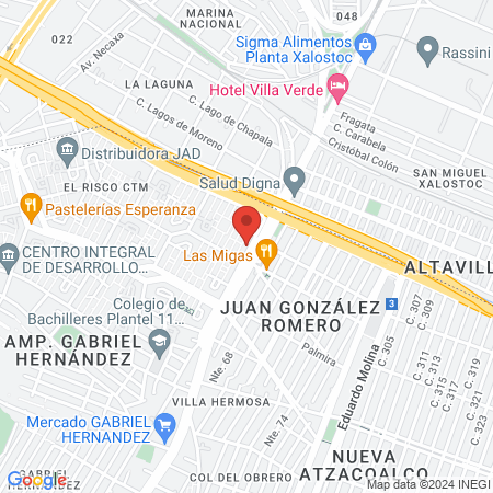 C.D. Armando Hernández Kee map