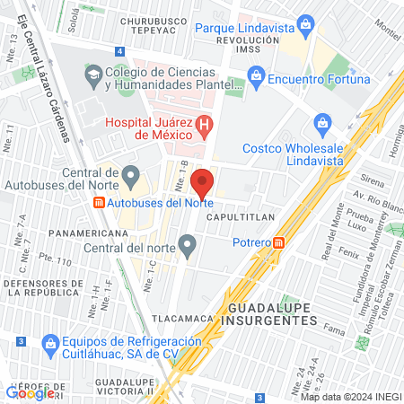 Dr. Gustavo Martínez Falcón, Ortopedista map