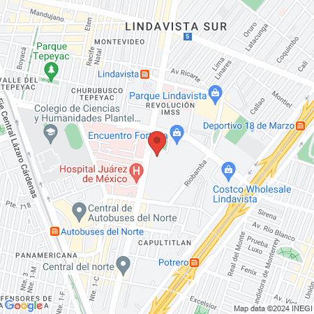 Hospital De Rehabilitación Física map