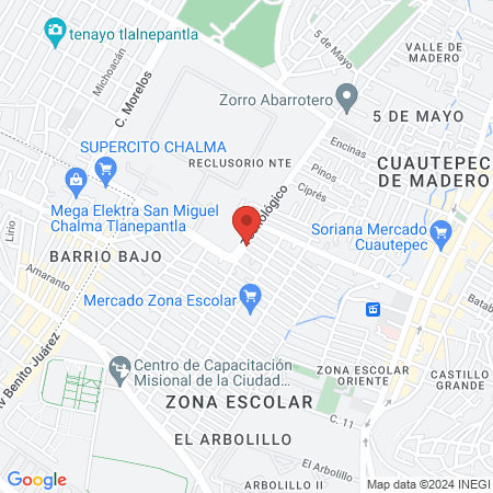 CLÁSICA MX "Barbería y Peluquería" map