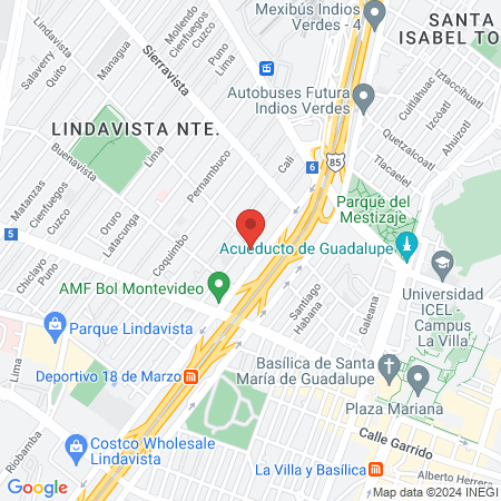 Centro Endoscópico Lindavista MALUFER map
