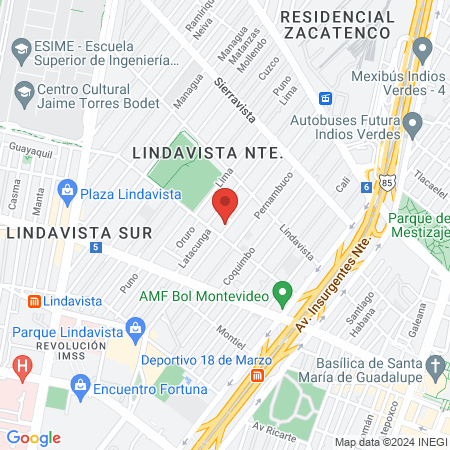 Santos Quezada Antonio map