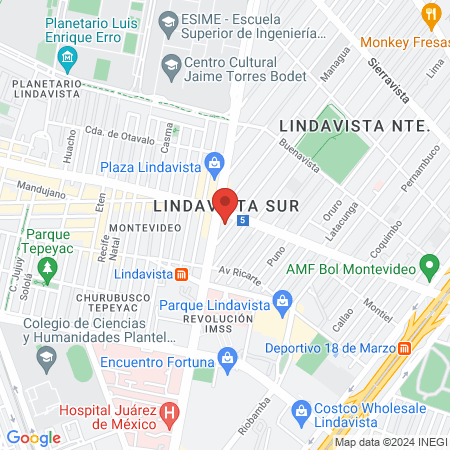 Sonrisas Mexicanas Lindavista map