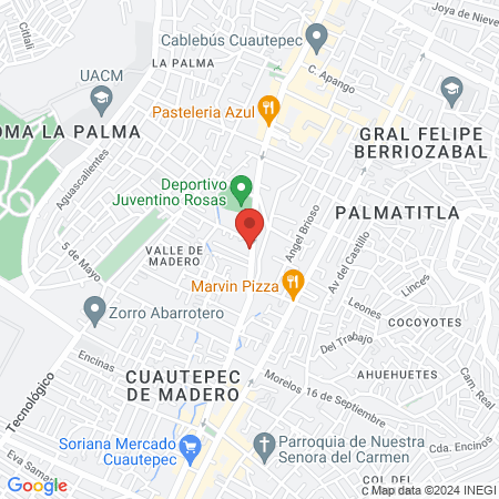 Consultorio dental Génesis map