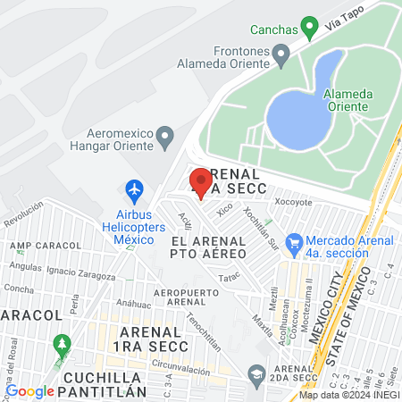 Centro de salud Arenal 4ta Seccion map