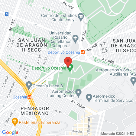 Fisioterapia Deportiva Oceanía map