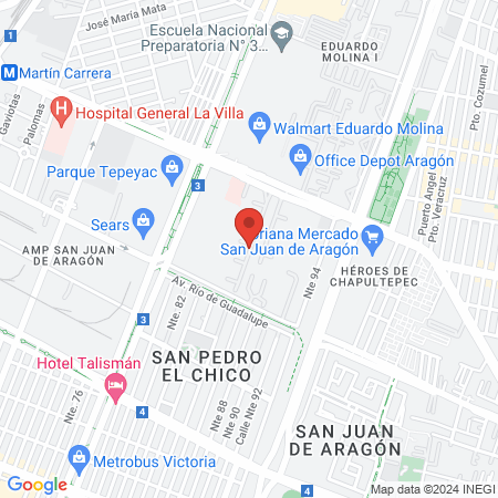 Doctora Elsa María Valverde Hernandèz map