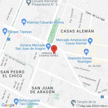 Consultorio dental dentara map