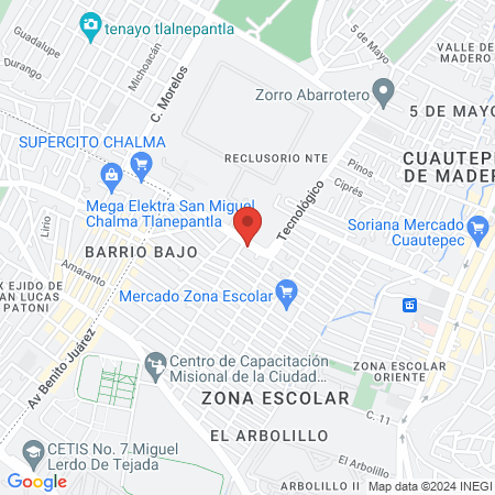 CENTRO DE COLPOSCOPIA Y DISPLASIA map