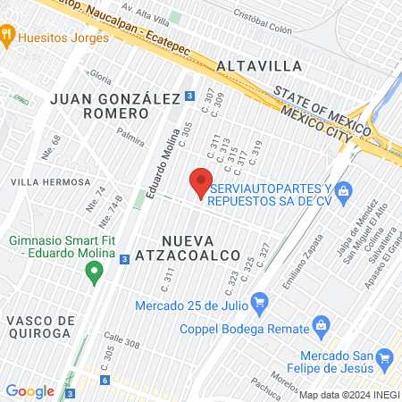 La Esquina del Caballero map