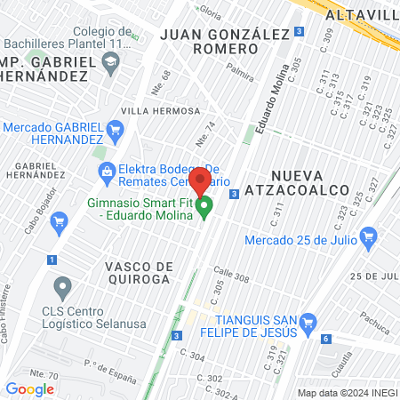 Consultorio dental: Garduño-Luna map