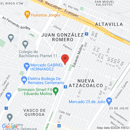 DENTISTA Doc. Bernardo Cruz Lazcano map