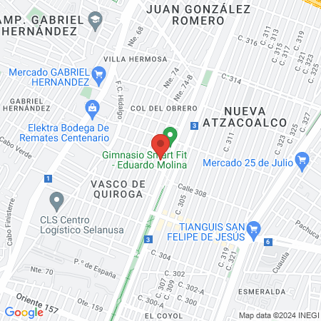 Servicios Veterinarios Daktari map