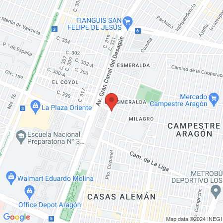 Consultorio de Especialidades Dentales NORIEGA map