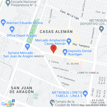 Antonela Camarena Estudio map