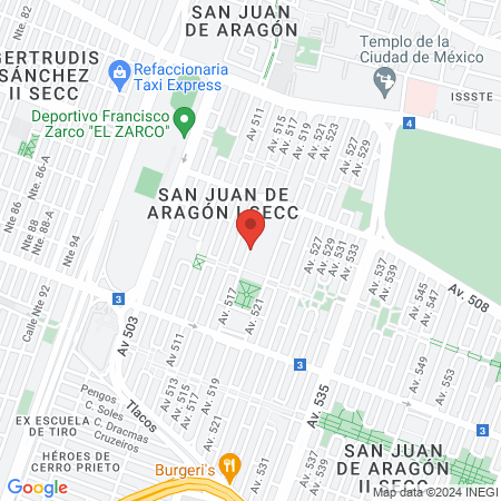Clínica odontológica Del Centro De Desarrollo Social Miguel Hidalgo y Costilla map