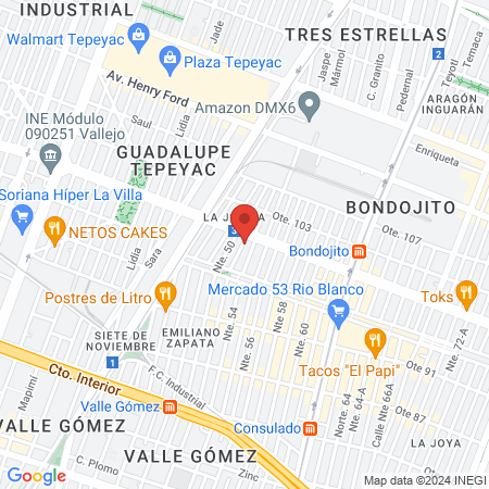 Dra. Elena Ortega map