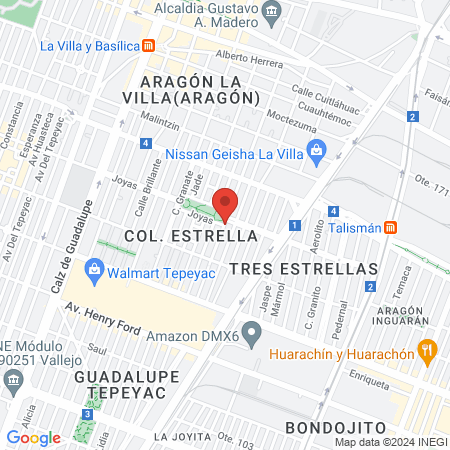 Implantes Dentix Ciudad de Mexico map