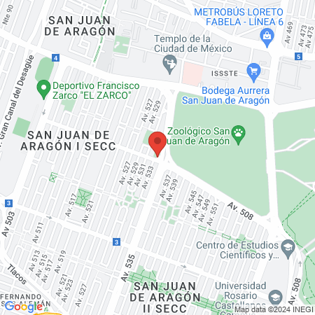 Clínica Geriátrica GAM. map