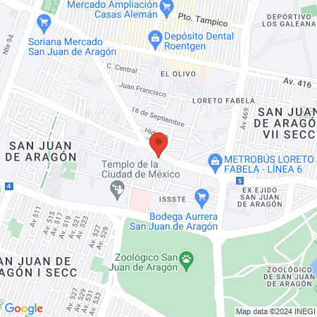 Veterinaria El pollito map