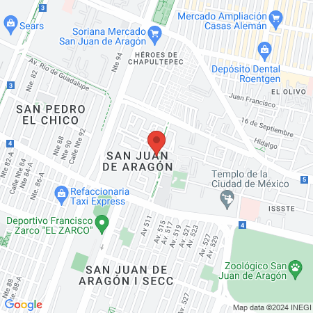 CONSULTORIO DENTAL ORTHY ( Sucursal Aragon ) map