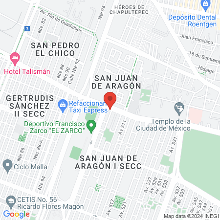 Centro Podológico Aragón map