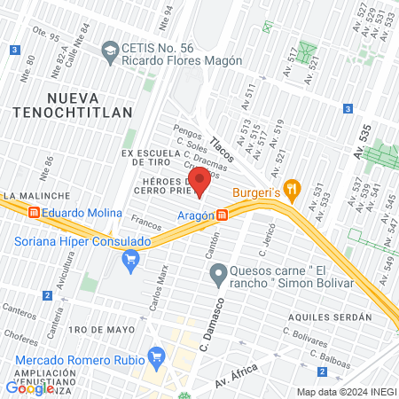 CAJOVA EXTENSIONES map