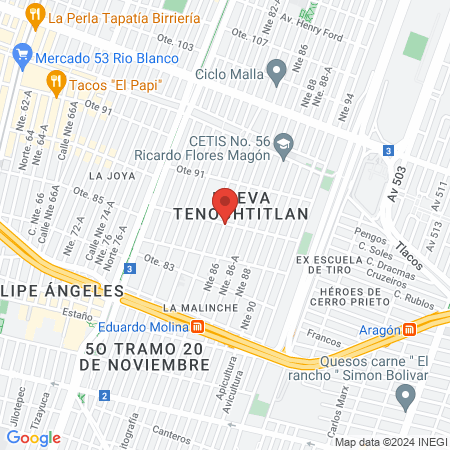 Cuartel Barber Truck map