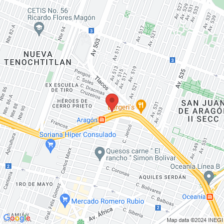 Legati Barbería map