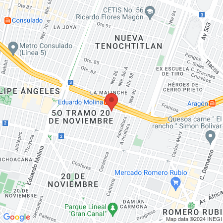 Palafox Barbershop map