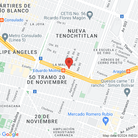 Consultorio de Especialidades Dentales DQ map