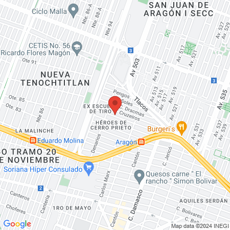 Escuela de podología y consultorio podológico PODIATRY WORLD map