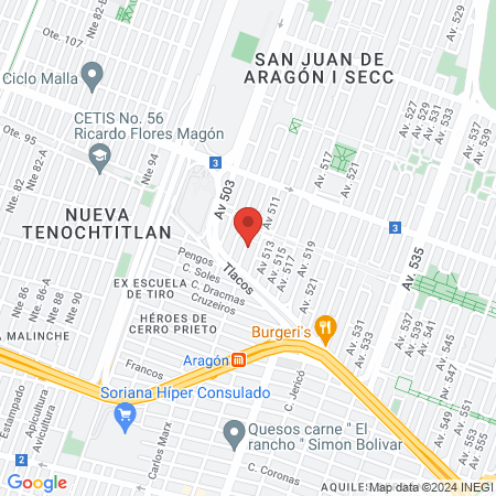 Servicio Médico Veterinario map