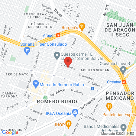 La doble C barber shop map