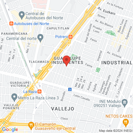 Centro Médico AyB Lindavista map