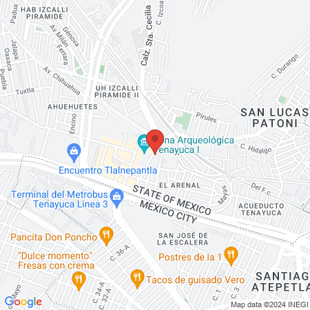 Peluquería Tenayuca map