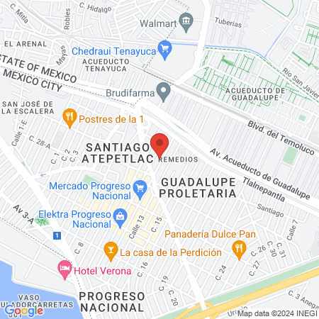 Denticlinic Guadalupe Proletaria map