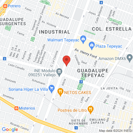 Muciño Porras Felipe De Jesus Dr map