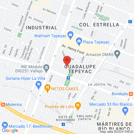 Ginecólogo y Obstetrica map