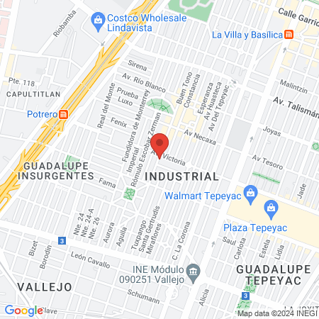 Jesus Gonzalez Rodriguez Ginecólogo Obstetra Gustavo A. Madero map