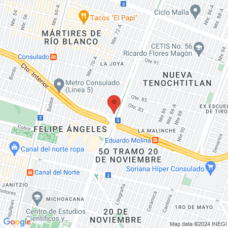 Podología Avila map