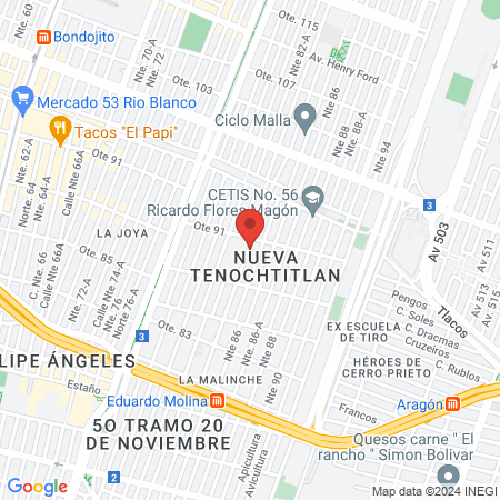 Clinica De Especialidades Dr Victor Garcia Joffre map