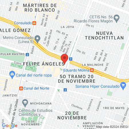 Clínica veterinaria Mya map