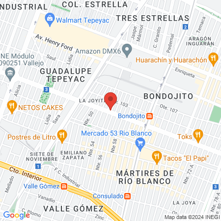 Podólogo Insurgentes map