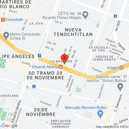 Estética de Belleza Alma map