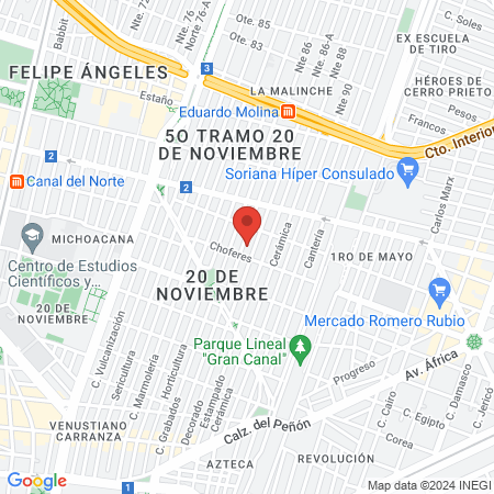 Estética y peluquería Blondie map