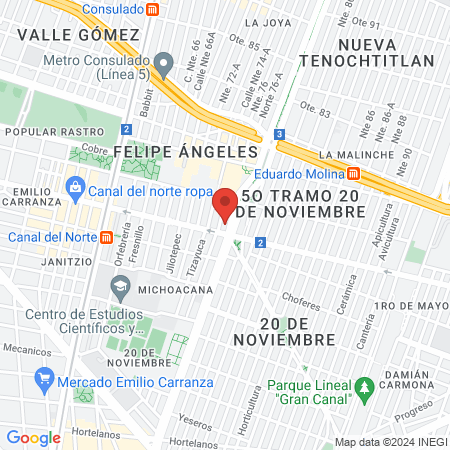 Estética Ysrael map